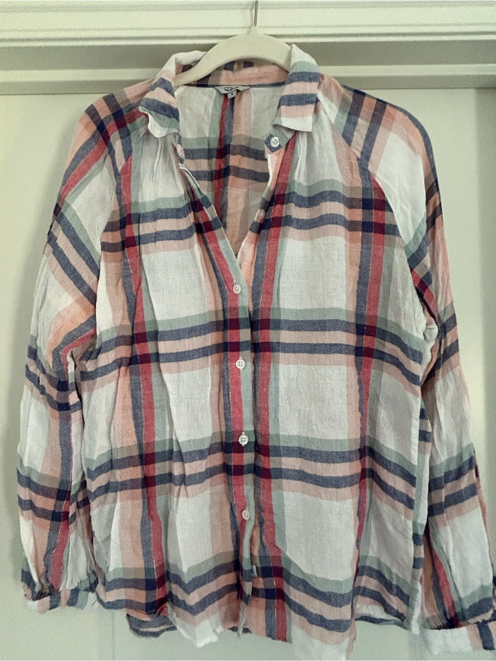 Rails Plaid Button-Up Shirt - Casual Women’s Top